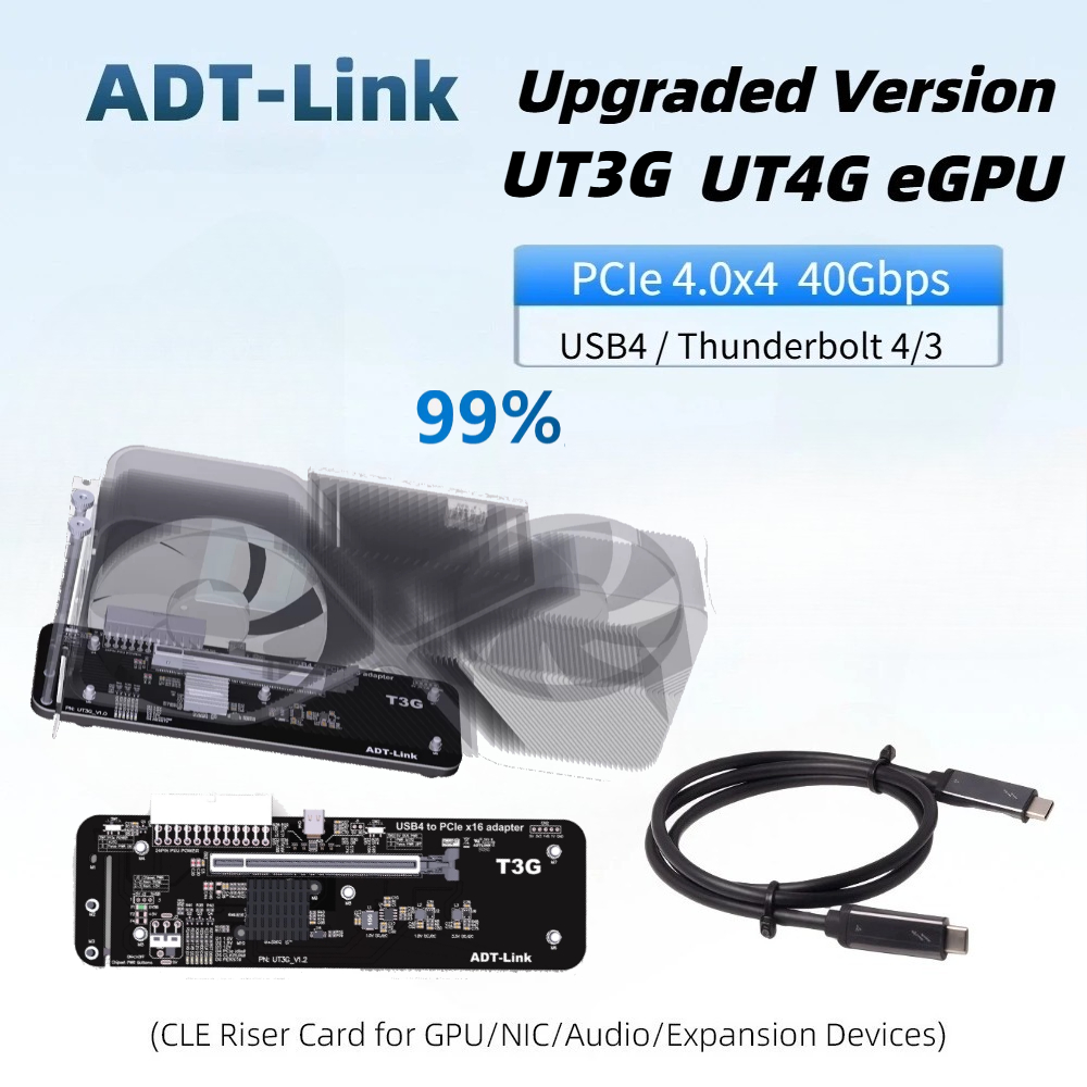 Gpu External Dock Egpu Thunderbolt 4 - Adaptador Externo de GPU UT4G UT3G