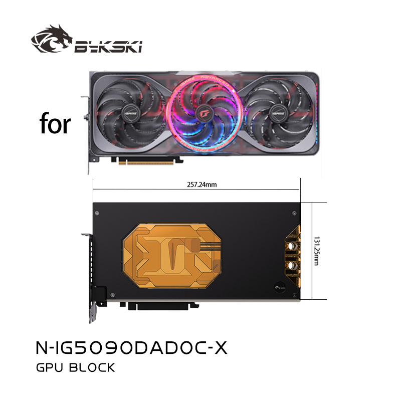 Rtx 5090 32Gb - Bykski bloco gpu para igame colorido