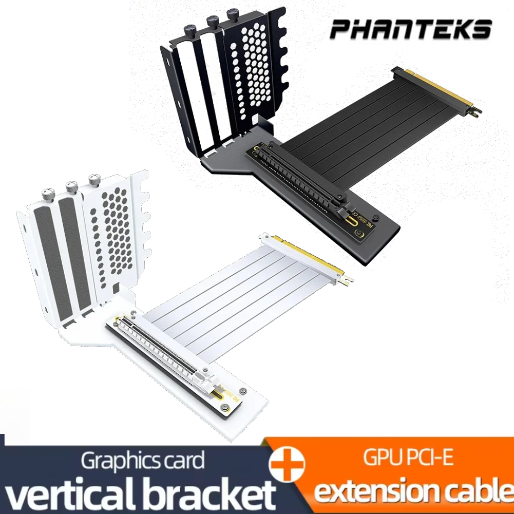 Pcie 5.0 Gpu Riser Cable - Suporte Vertical para GPU: Suporte para
