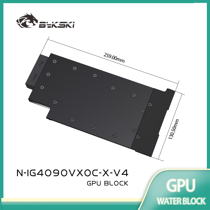 Rtx 4090 Water Block - Bloco de GPU Bykski para Placa