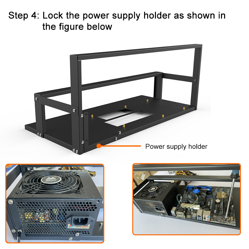 Caso de mineração rack placa-m - Gpu Mining Rig Frame 8 Gpu avaliação e preço