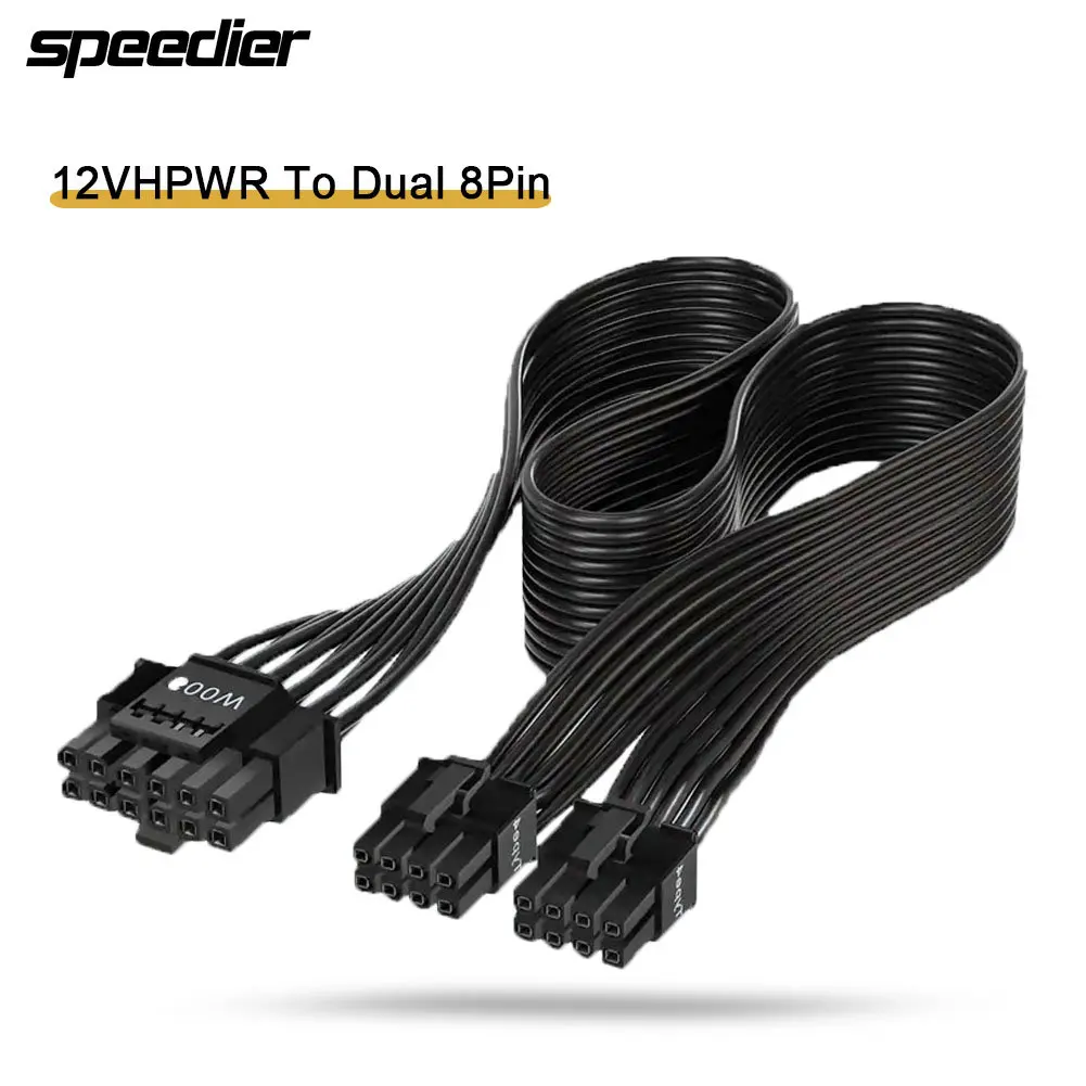12VHPWR ATX3.0 PCI-E 5.0 Cabo  - Dual 8Pin To 16Pin 12Vhpwr Cable avaliação e preço