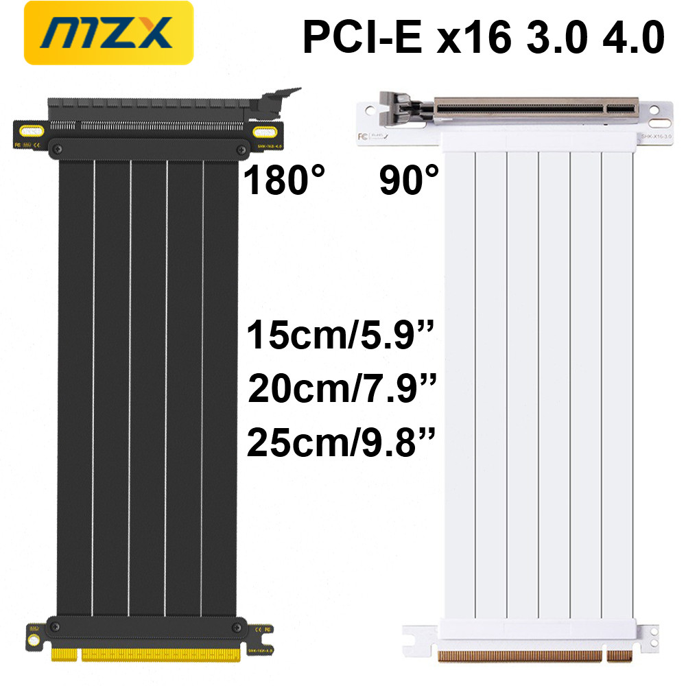 MZX PCIE 4.0 3.0 16X Riser Cab - Itx Gpu Riser Pcie 4.0 16X avaliação e preço