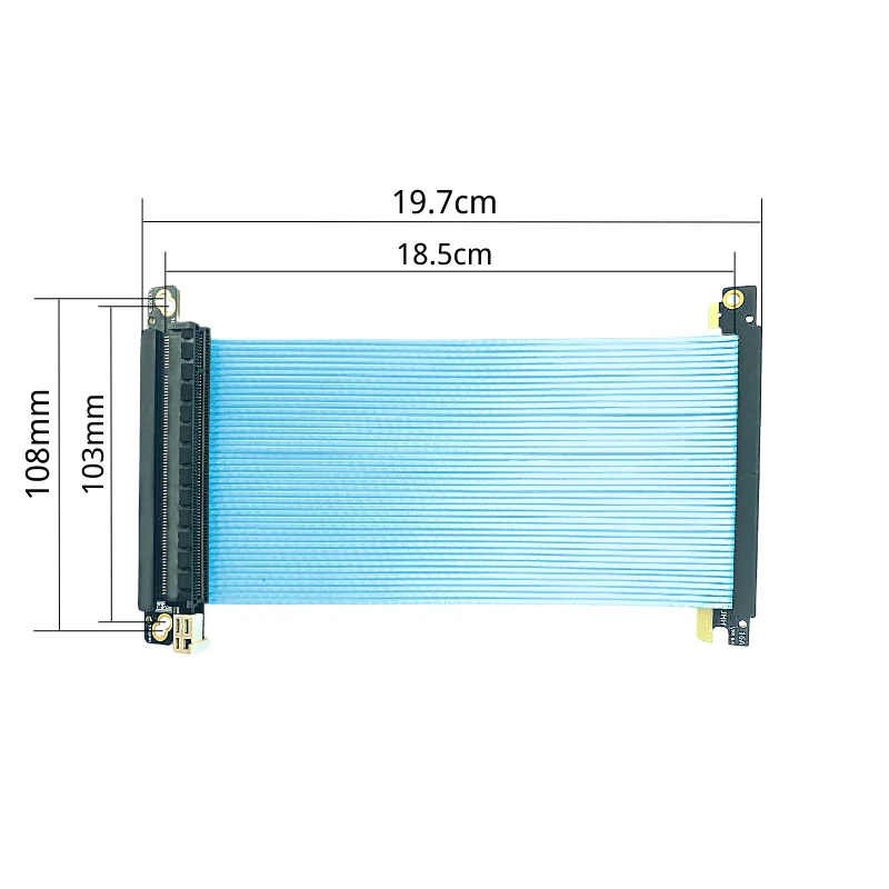 Cabo riser pci-e 4.0 reverso d - Itx Gpu Riser Pcie 4.0 16X avaliação e preço