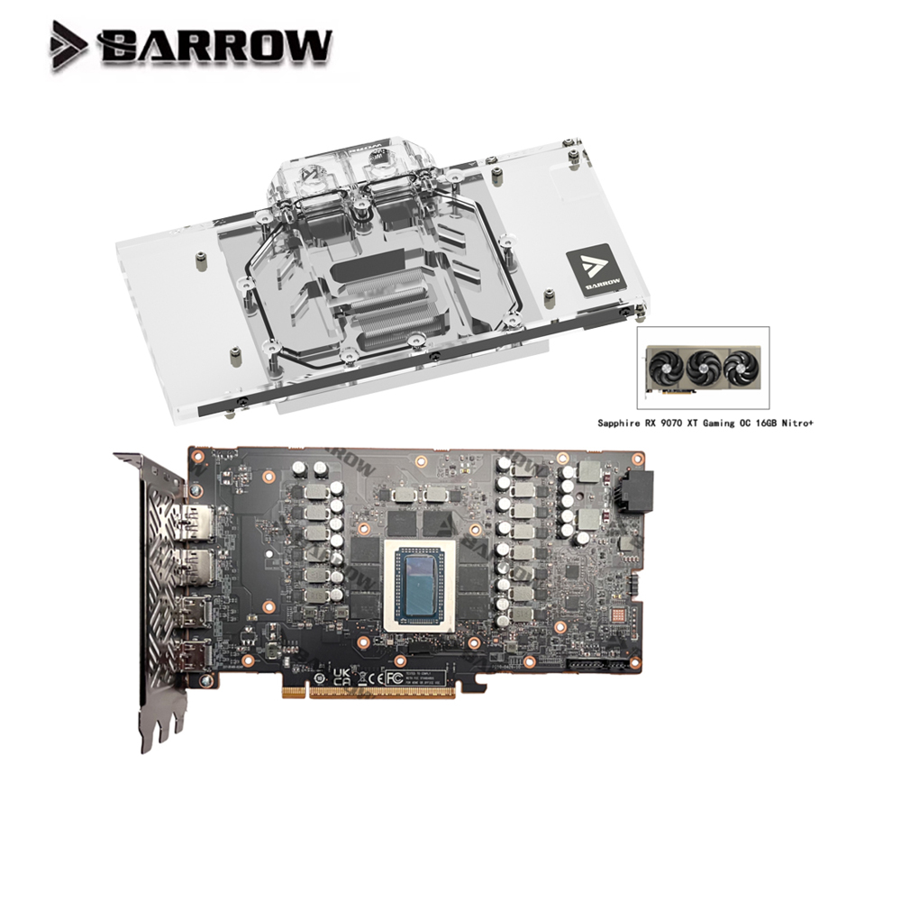 Bloco de água gpu carrinho de  - Rx 9070 16Gb avaliação e preço