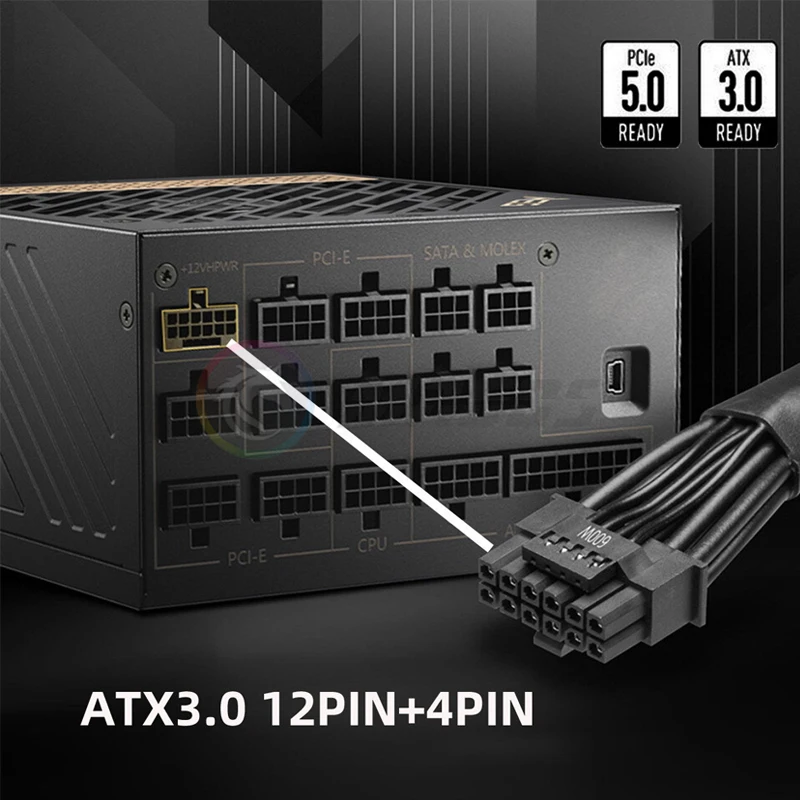 12v hpwr atx3.0 pci-e 5.0 cabo - Dual 8Pin To 16Pin 12Vhpwr Cable avaliação e preço