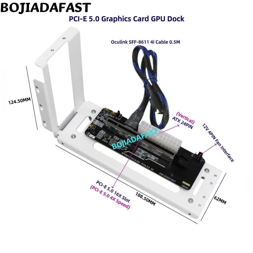 Placa Adaptadora PCI-E 5.0 16X - Pcie 5.0 Gpu Riser Cable avaliação e preço