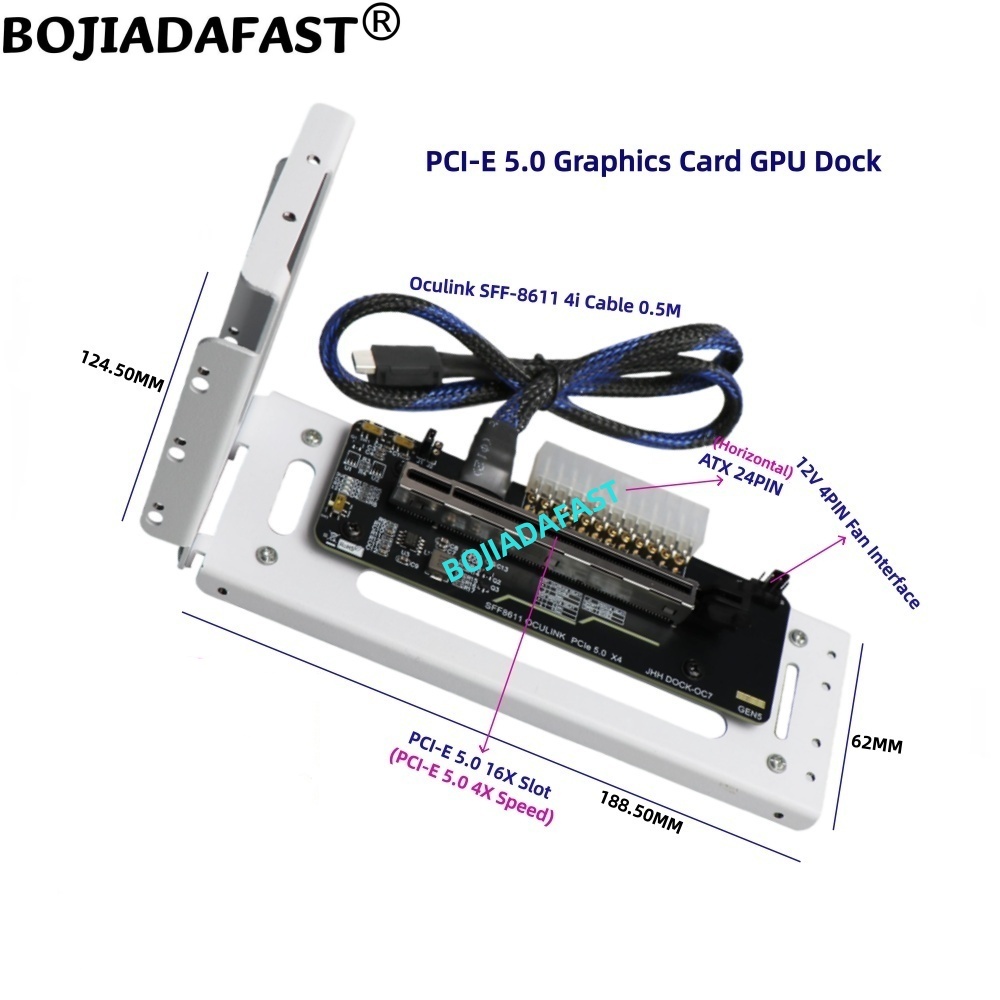 Placa Adaptadora PCI-E 5.0 16X - Pcie 5.0 Gpu Riser Cable avaliação e preço