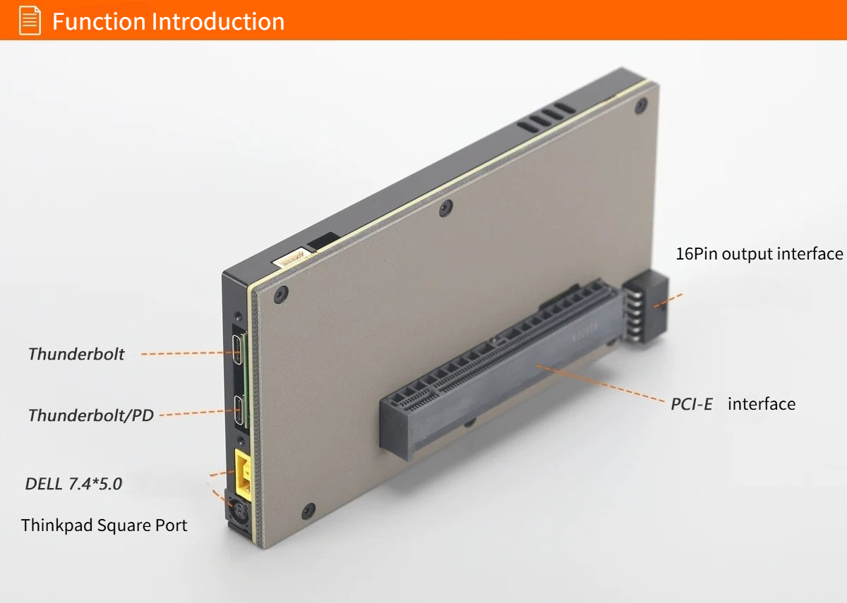 Placa Gráfica Externa TH5P4GaN - Gpu External Dock Egpu Thunderbolt 4 avaliação e preço