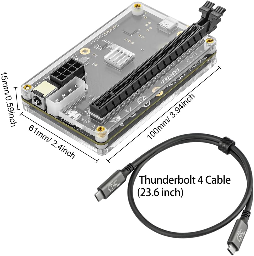 Dock eGPU RGEEK 22Gbps PCIE3.0 - Gpu External Dock Egpu Thunderbolt 4 avaliação e preço