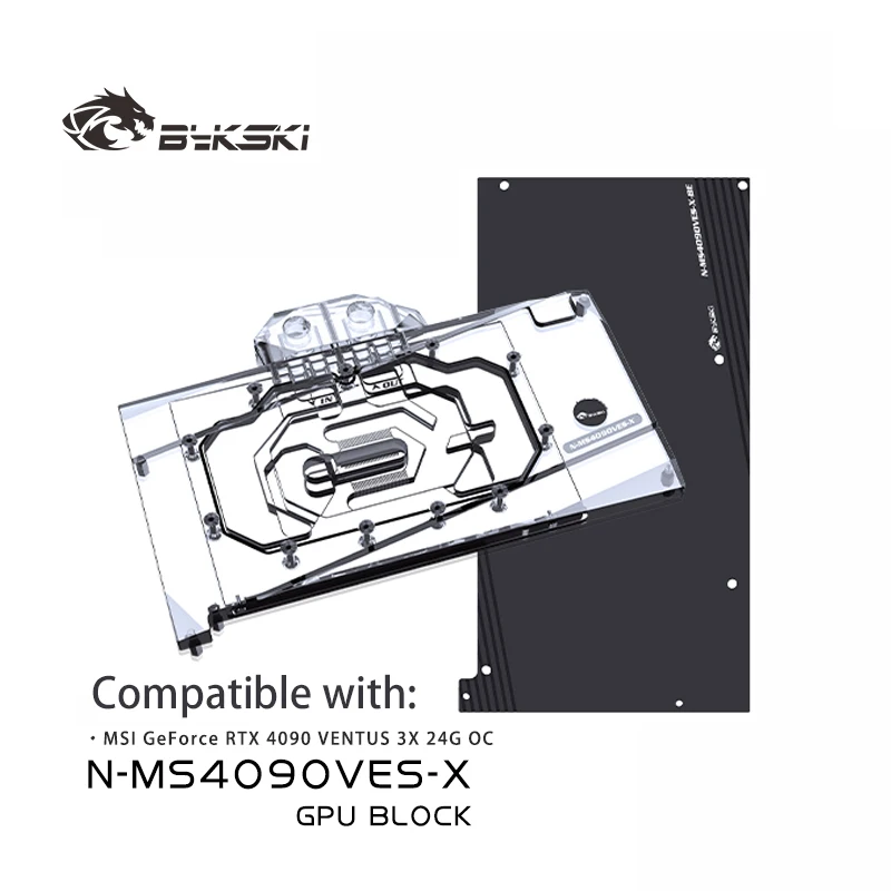 Bloco de GPU Bykski N-MS4090VE - Rtx 4090 Water Block avaliação e preço