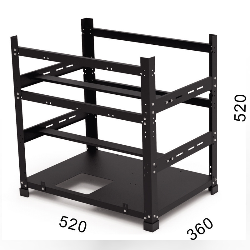 Gabinete de GPU de Estrutura A - Gpu Mining Rig Frame 8 Gpu avaliação e preço