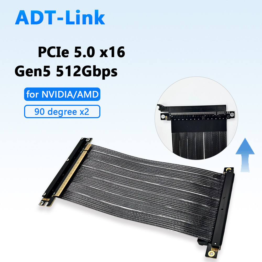 PCIE 5.0 X16 GEN5 Placa Gráfic - Pcie 5.0 Gpu Riser Cable avaliação e preço