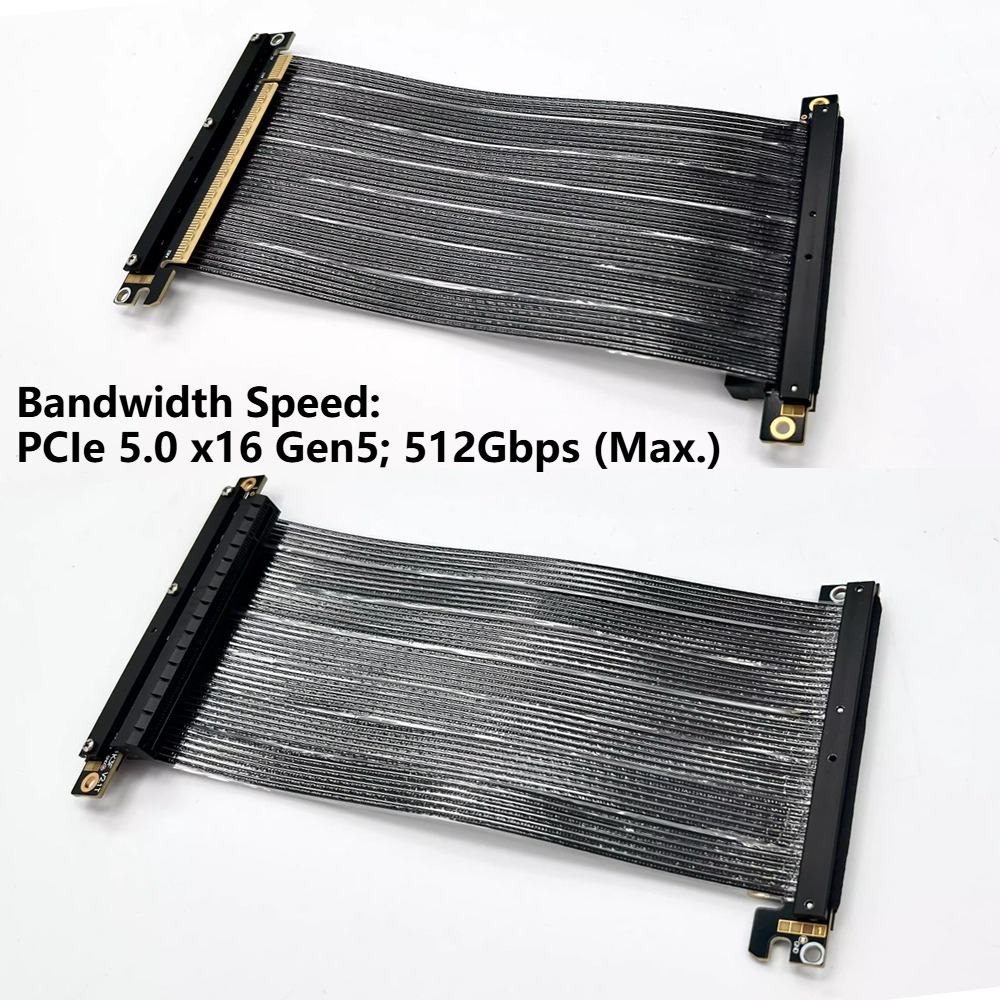 PCIE 5.0 X16 GEN5 Placa Gráfic - Pcie 5.0 Gpu Riser Cable avaliação e preço